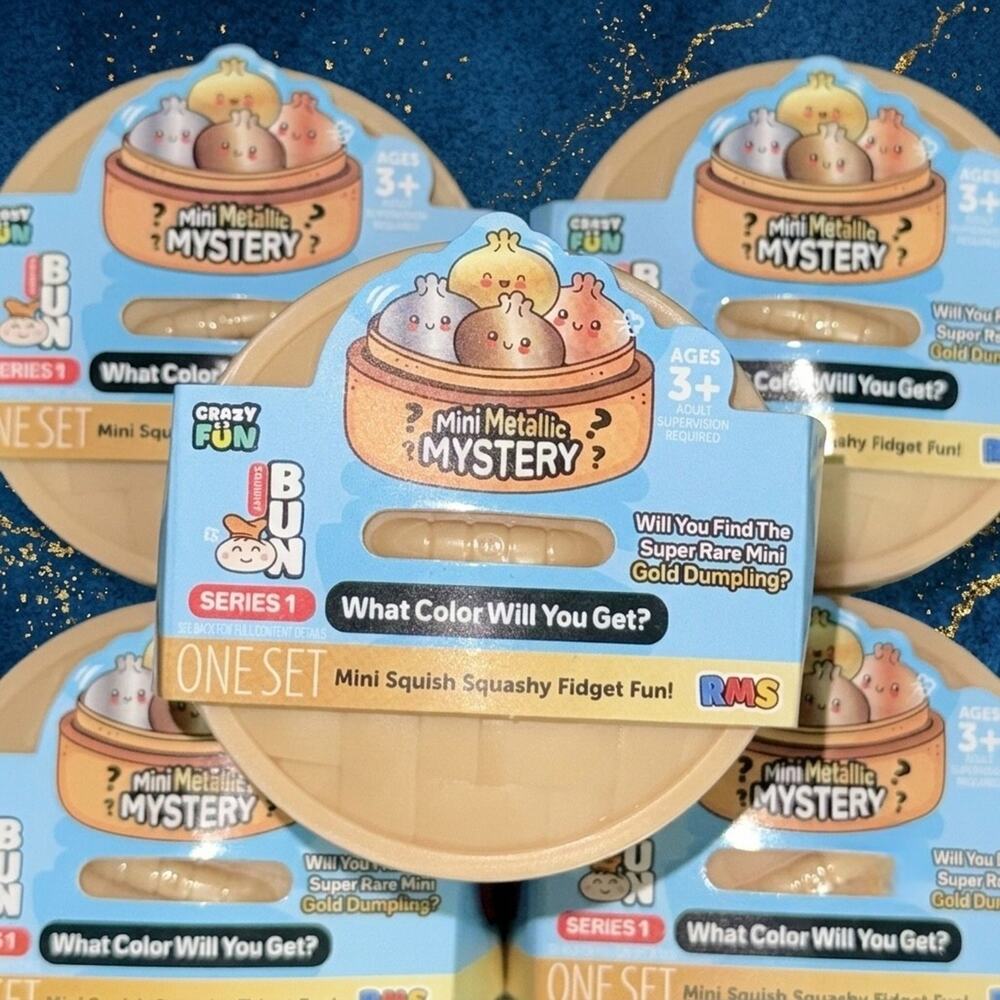 RMS Squishy Bun Mini Mystery Rare Metallic Edition Dumpling S1 Viral New 2026